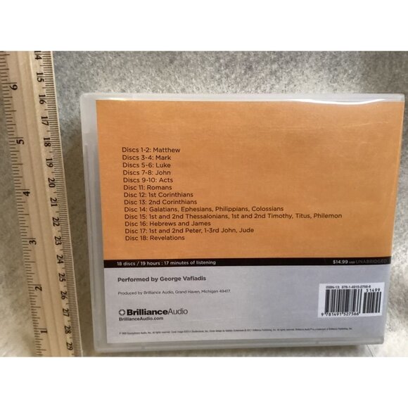 King James Version Holy Bible New Testament Audio CDs By Brilliance Audio - Picture 2 of 3